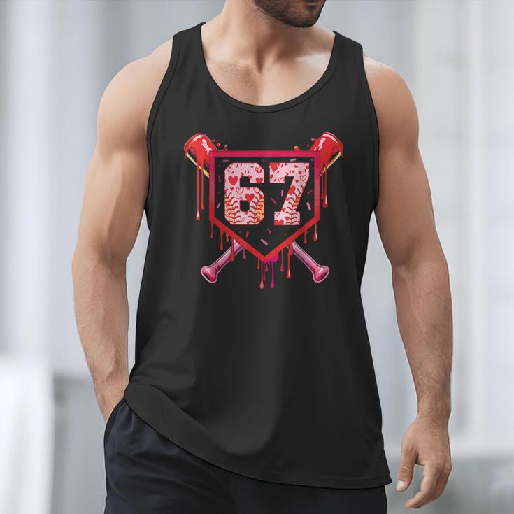 Baseball Ice Cream Drip Number 67 Meme Valentine Couple Love Men Tank Top Baseball Ice Cream Drip Number 67 Meme Valentine Couple Love Men Tank Top