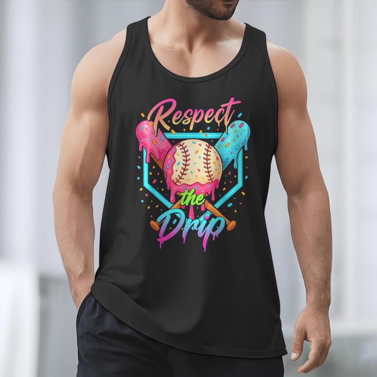 Baseball Ice Cream Drip Number 67 Player 67 Respect The Drip Men Tank Top Baseball Ice Cream Drip Number 67 Player 67 Respect The Drip Men Tank Top