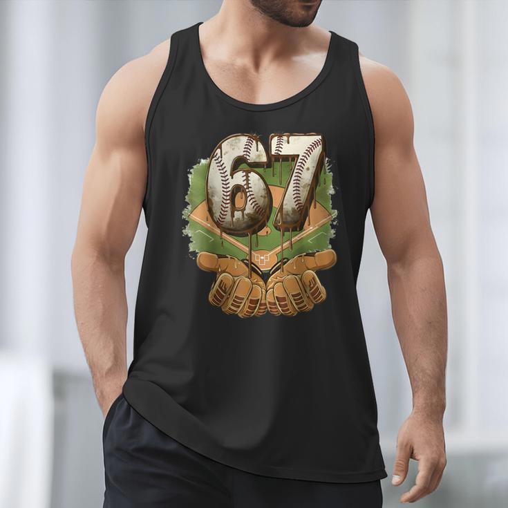 Baseball Ice Cream Drip Number 67 Playground Player 67th Men Tank Top Baseball Ice Cream Drip Number 67 Playground Player 67th Men Tank Top