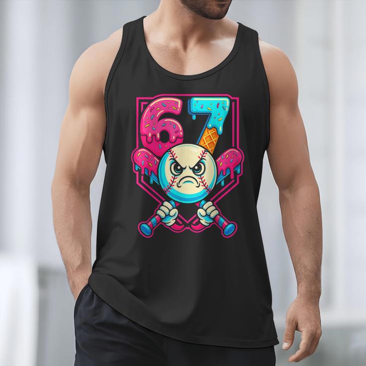 Baseball Ice Cream Drip Number 67 Six Seven Meme 67 Men Tank Top Baseball Ice Cream Drip Number 67 Six Seven Meme 67 Men Tank Top