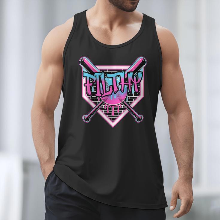 Baseball Ice Cream Drip Pitcher Filthy Men Tank Top