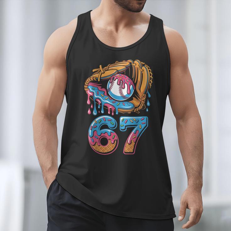 Baseball Player 67 Number 67th Sports Ice Cream Drip Men Tank Top Baseball Player 67 Number 67th Sports Ice Cream Drip Men Tank Top