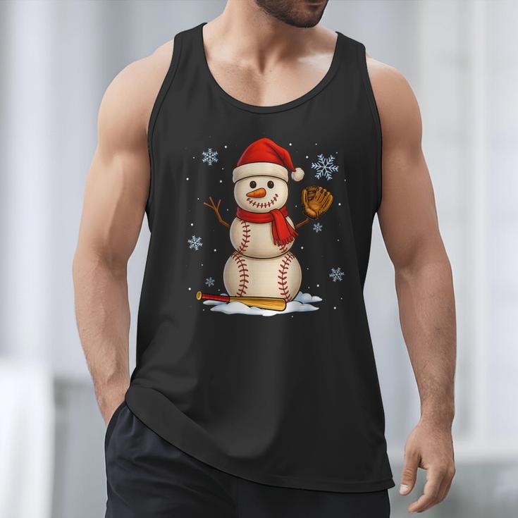 Baseball Snowman Merry Christmas Holiday Sports Xmas Pajamas Men Tank Top Baseball Snowman Merry Christmas Holiday Sports Xmas Pajamas Men Tank Top