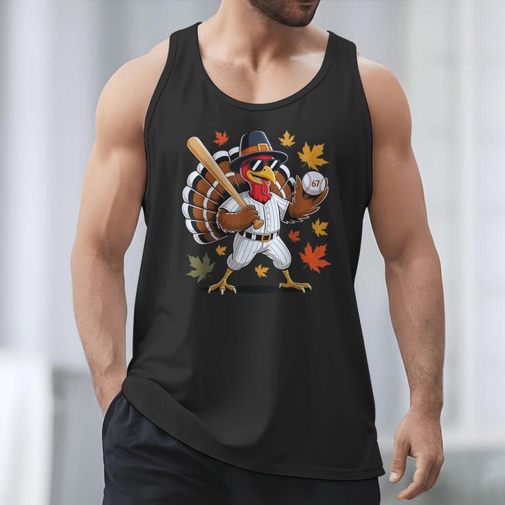 Baseball Turkey 67 Meme Thanksgiving For Boys Toddlers Kid Men Tank Top
