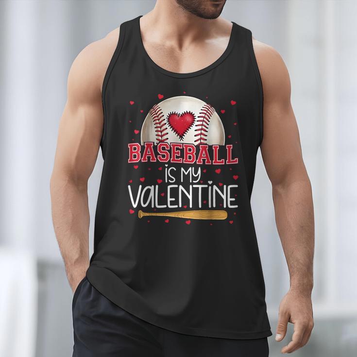Baseball Is My Valentine Valentines Day Men Boys Kids Teen Men Tank Top