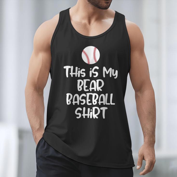 Bear Baseball Shirt For Players Fans And Moms Men Tank Top