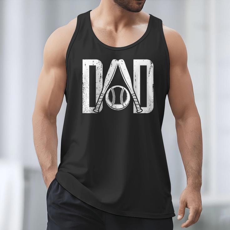 Best Baseball Dad Ever Vintage Clothing Baseball Father Day Men Tank Top