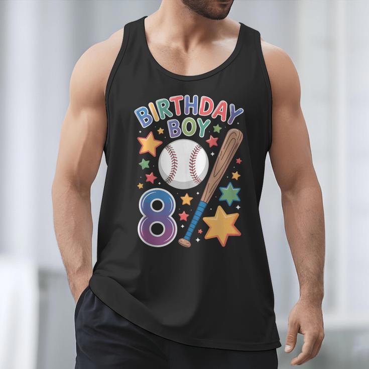 Birthday Boy 8th Birthday Baseball Men Tank Top Birthday Boy 8th Birthday Baseball Men Tank Top