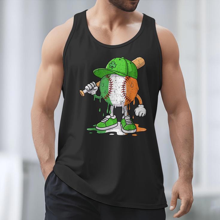 Boys St Patricks Day Irish Flag Kids Baseball Ice Cream Drip Men Tank Top Boys St Patricks Day Irish Flag Kids Baseball Ice Cream Drip Men Tank Top