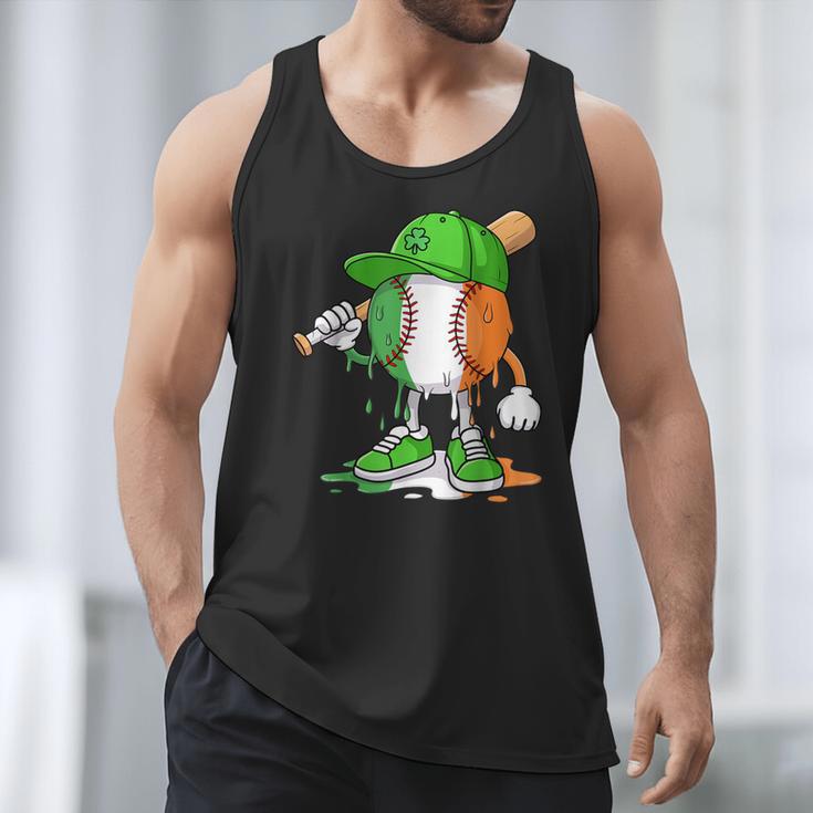 Boys St Patricks Day Kids Baseball Player Ice Cream Drip Men Tank Top Boys St Patricks Day Kids Baseball Player Ice Cream Drip Men Tank Top