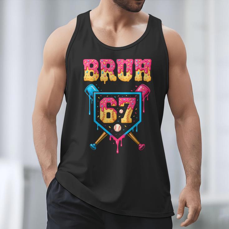 Bruh Baseball Ice Cream Drip Number 67 Player 67th Birthday Men Tank Top Bruh Baseball Ice Cream Drip Number 67 Player 67th Birthday Men Tank Top