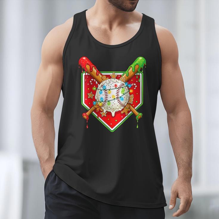 Christmas Baseball Ice Cream Drip Men Women Kids Men Tank Top