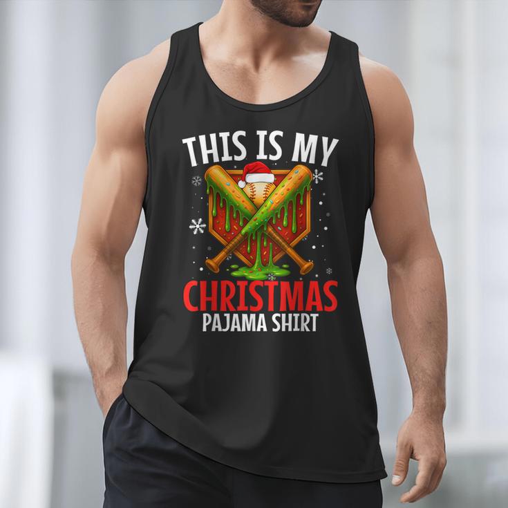 My Christmas Baseball Pajama Helmet Santa Xmas Men Boys Men Tank Top My Christmas Baseball Pajama Helmet Santa Xmas Men Boys Men Tank Top