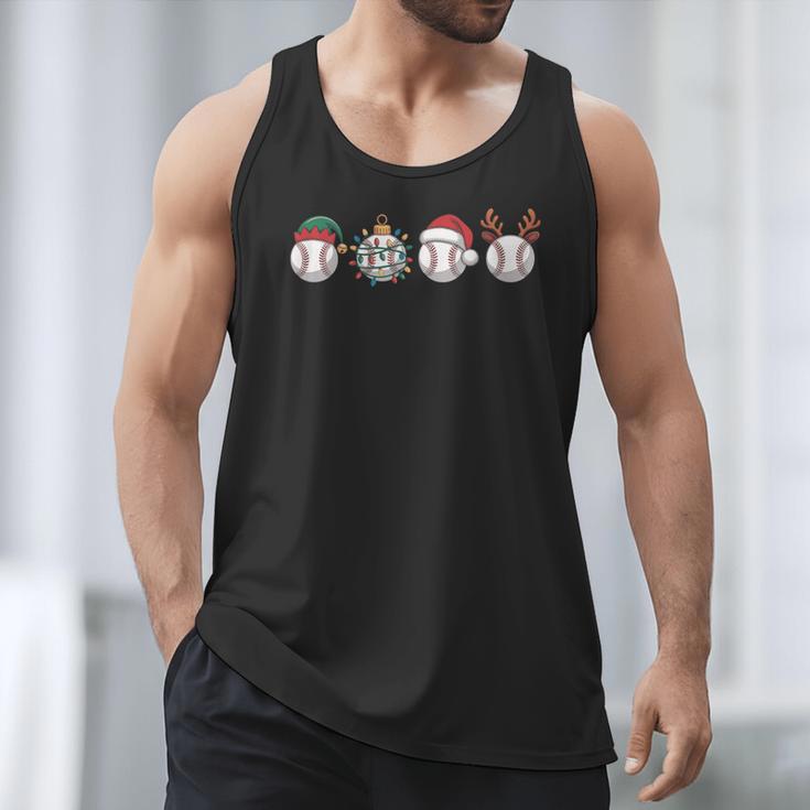 Christmas Baseball Player X-Mas Balls Men Tank Top Christmas Baseball Player X-Mas Balls Men Tank Top