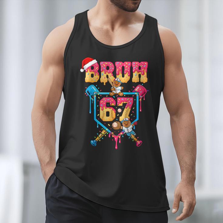 Christmas Gingerbread Bruh 67 Baseball Ice Cream Drip Kids Men Tank Top Christmas Gingerbread Bruh 67 Baseball Ice Cream Drip Kids Men Tank Top