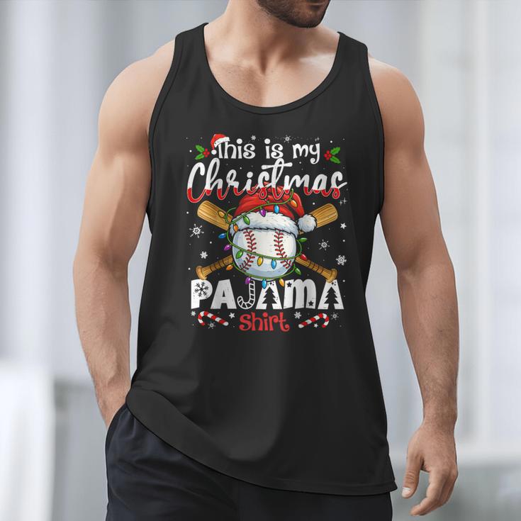 This Is My Christmas Pajama Shirt Baseball Xmas PJs Boys Men Men Tank Top This Is My Christmas Pajama Shirt Baseball Xmas PJs Boys Men Men Tank Top