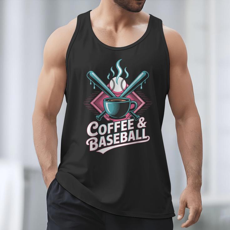 Coffee And Baseball Baseball Player Men Tank Top