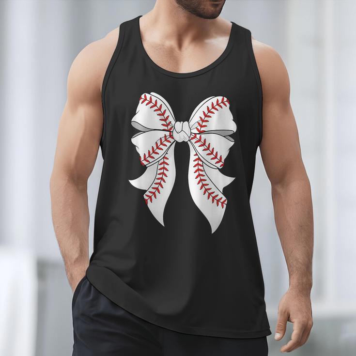 Cute Baseball Coquette Bow For Women Girls Baseball Mama Mom Men Tank Top Cute Baseball Coquette Bow For Women Girls Baseball Mama Mom Men Tank Top