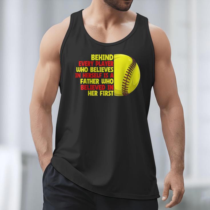 Dad Of Ballers Behind Every Softball Player Baseball Dads Men Tank Top Dad Of Ballers Behind Every Softball Player Baseball Dads Men Tank Top
