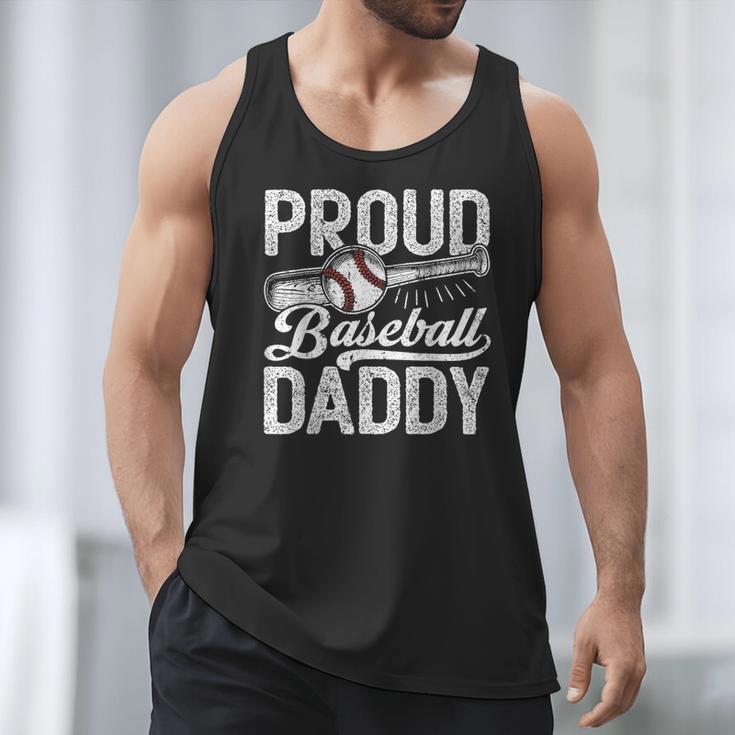 Dad Baseball Men Vintage Proud Baseball Daddy Men Tank Top