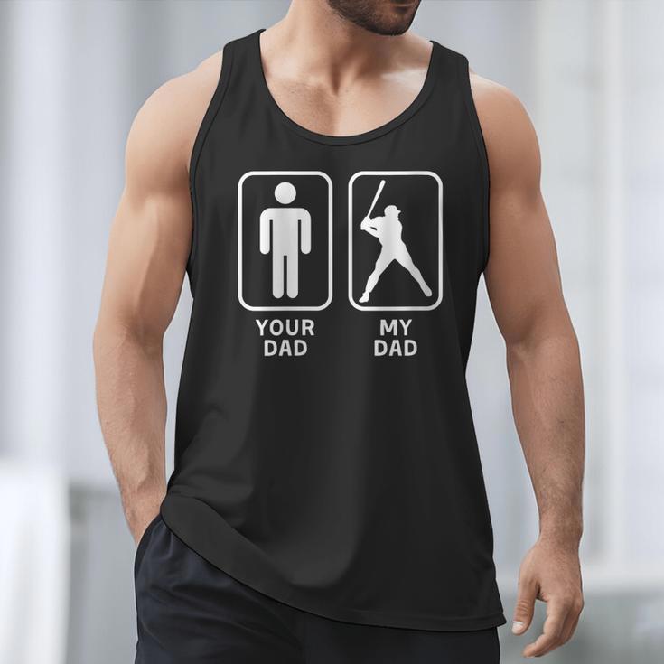 Your Dad My Dad Is Cooler Baseball Dad Men Tank Top Your Dad My Dad Is Cooler Baseball Dad Men Tank Top