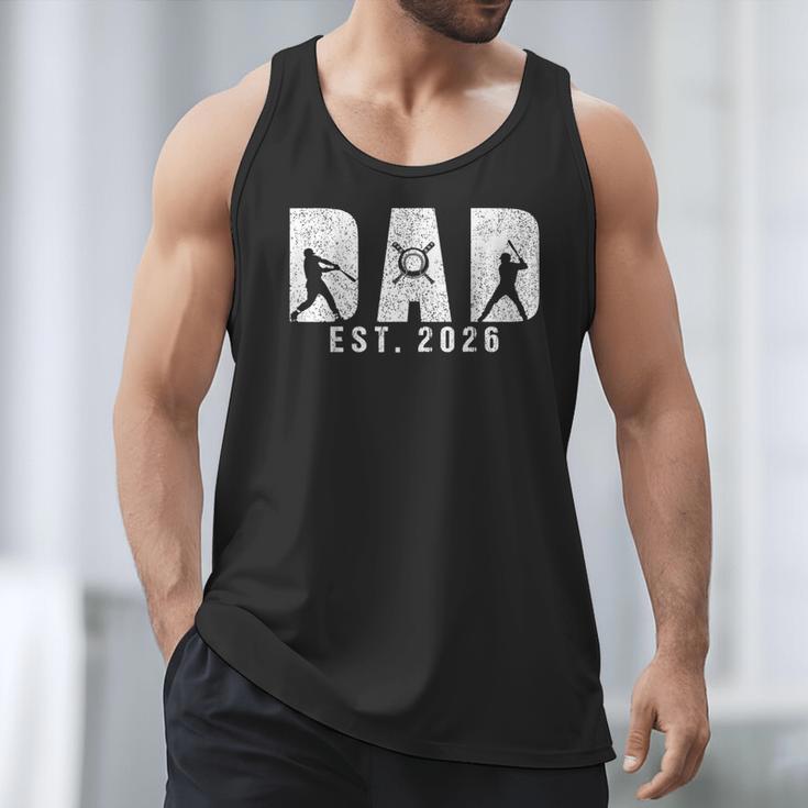 Dad Est 2026 Baseball Dad To Be New Baby Daddy Father's Day Men Tank Top Dad Est 2026 Baseball Dad To Be New Baby Daddy Father's Day Men Tank Top