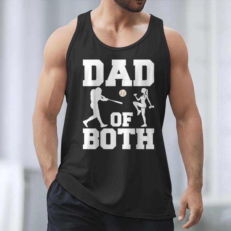 Dad Of Both Gymnastics Baseball Dad Men Tank Top Dad Of Both Gymnastics Baseball Dad Men Tank Top