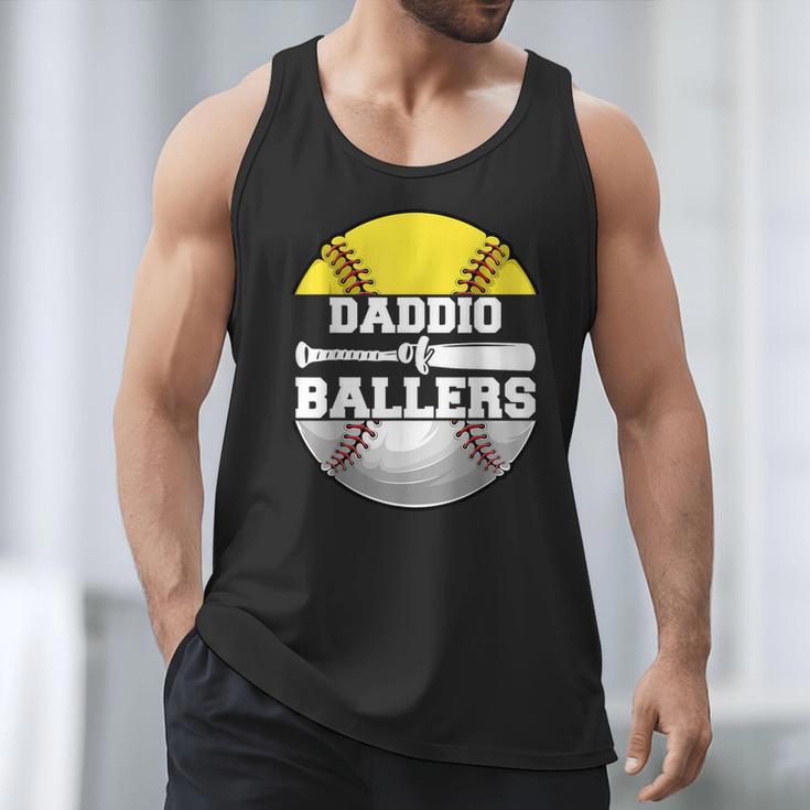 Daddio Of Ballers Softball Baseball Dad Men Tank Top Daddio Of Ballers Softball Baseball Dad Men Tank Top