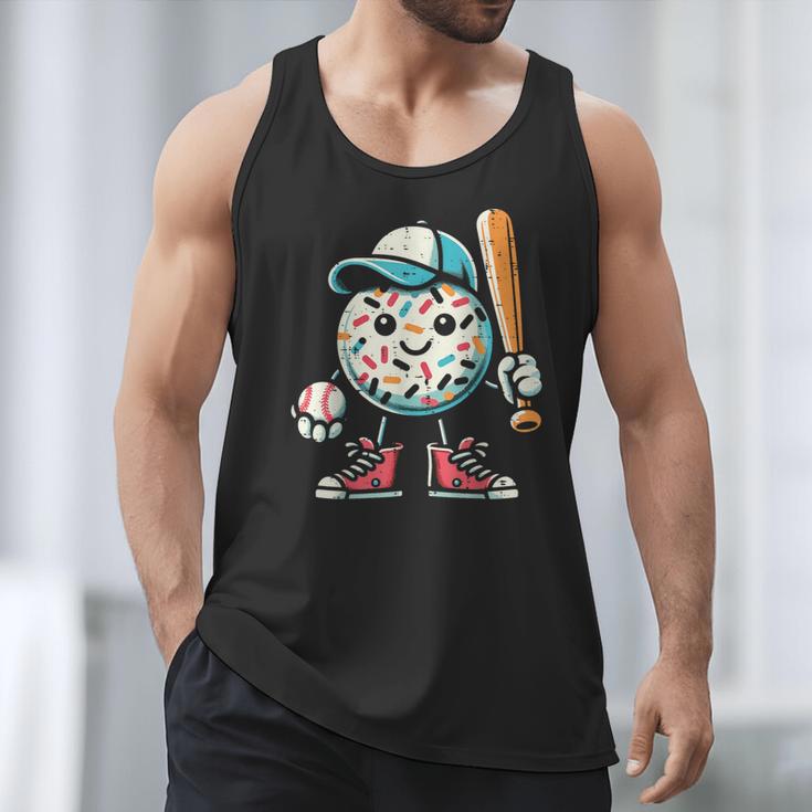 Donut Baseball Hat Ball Bat Cute Sport Toddler Boys Kids Men Men Tank Top Donut Baseball Hat Ball Bat Cute Sport Toddler Boys Kids Men Men Tank Top