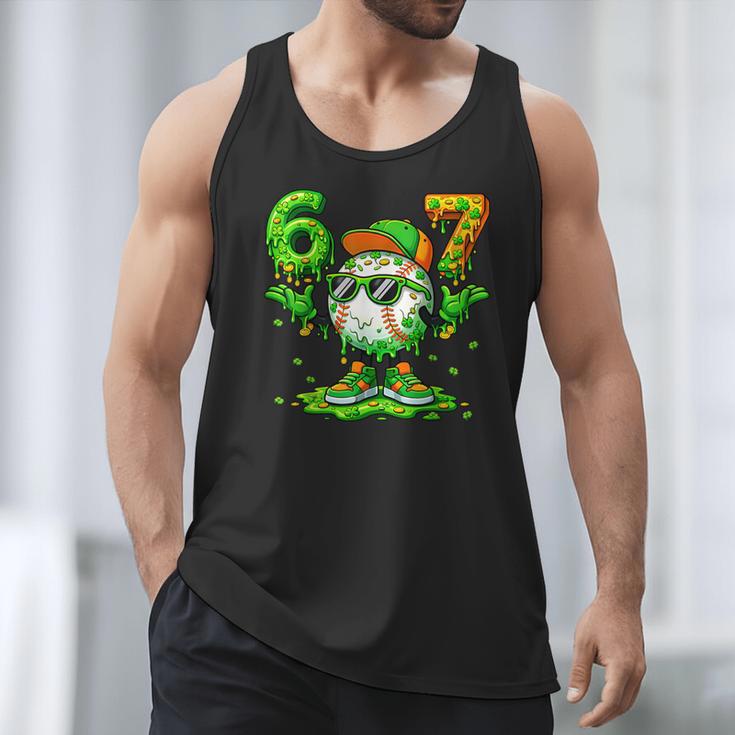 Drip Baseball Irish Shamrock St Patricks Men Boy Kid Men Tank Top