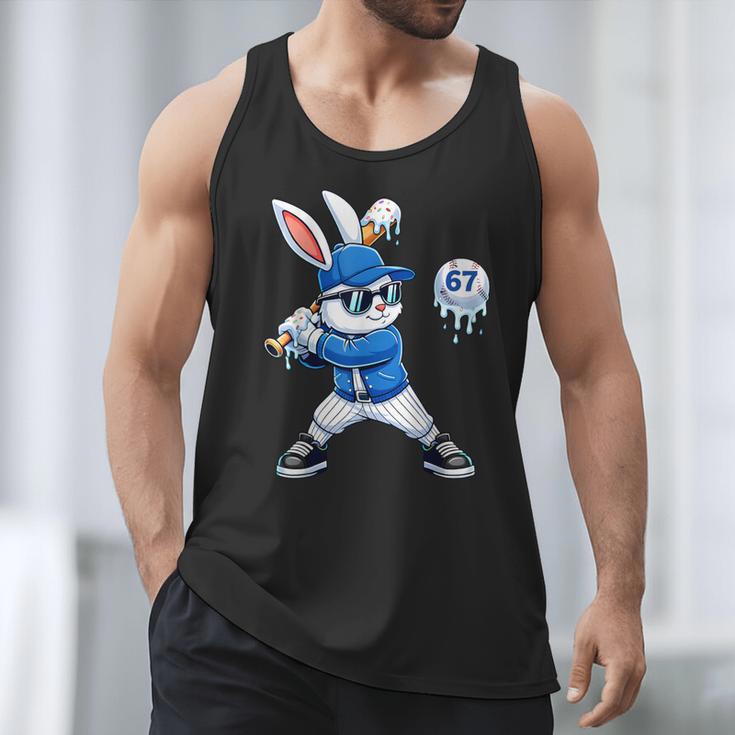 Dripping Drip Baseball Rabbit Bunny Easter Men Boy Kid Men Tank Top