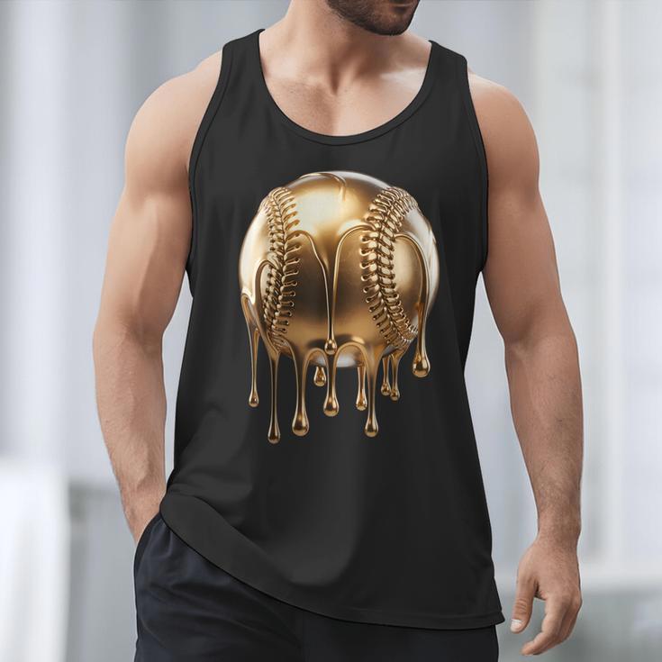 Dripping Gold Drip Baseball Game Day Player Coach Baller Men Tank Top Dripping Gold Drip Baseball Game Day Player Coach Baller Men Tank Top