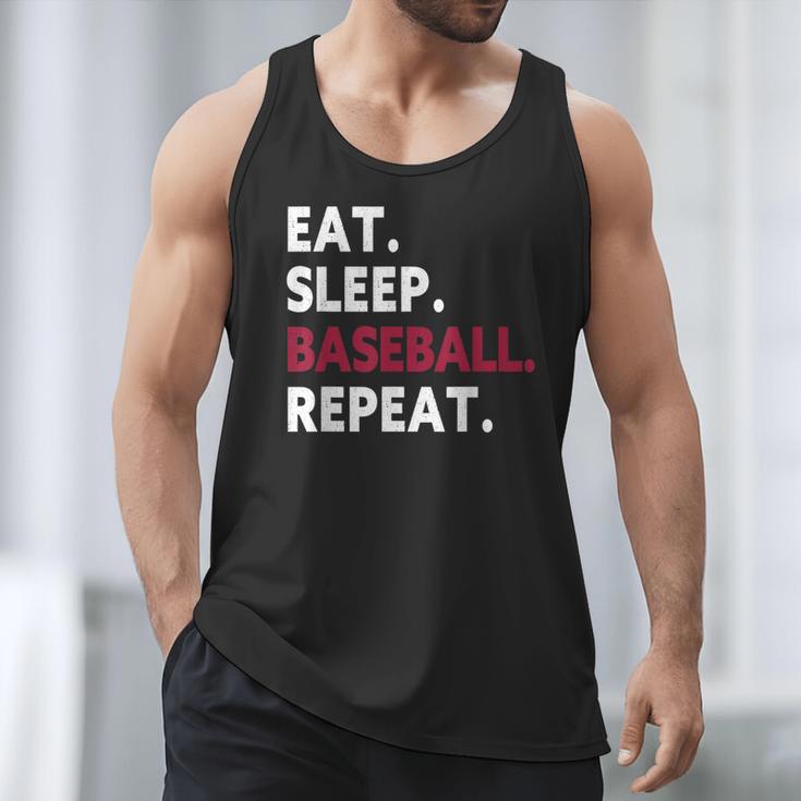 Eat Sleep Baseball Repeat Baseball Player Men Tank Top