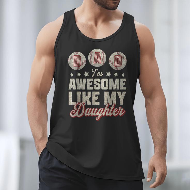Father's Day Baseball Dad I'm Awesome Just Like My Daughter Men Tank Top Father's Day Baseball Dad I'm Awesome Just Like My Daughter Men Tank Top