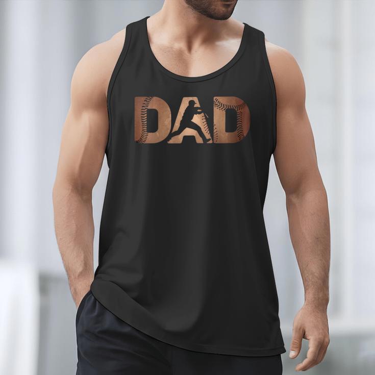 Fathers Day Baseball Player Baseball Dad Men Tank Top