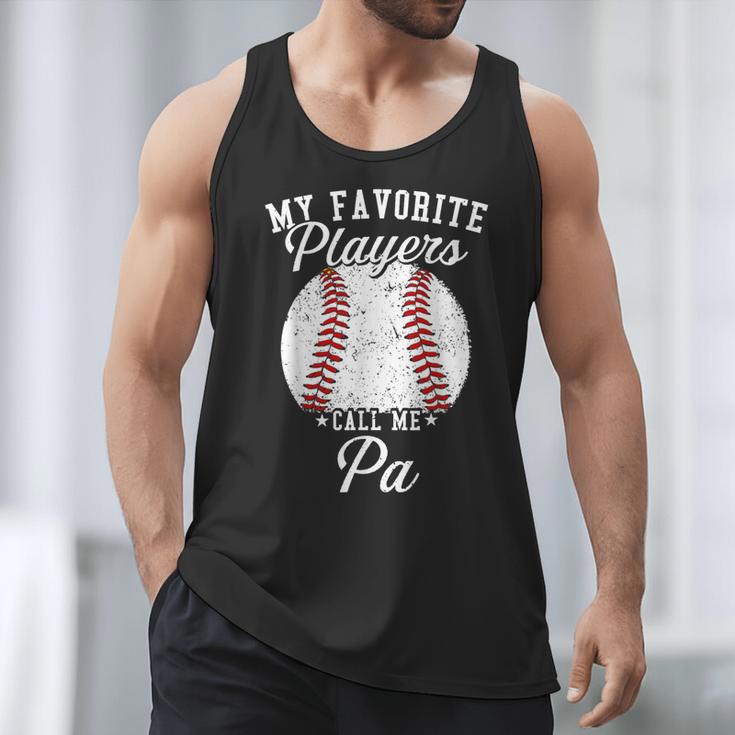 My Favorite Baseball Player Calls Me Pa Baseball Dads Men Tank Top My Favorite Baseball Player Calls Me Pa Baseball Dads Men Tank Top