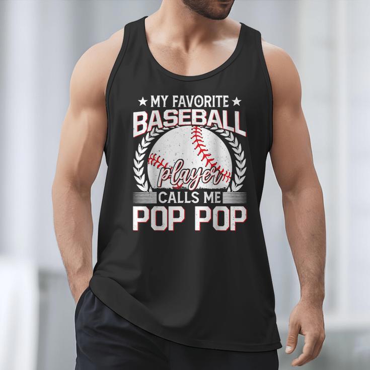 My Favorite Baseball Player Calls Me Pop Pop Men Tank Top My Favorite Baseball Player Calls Me Pop Pop Men Tank Top