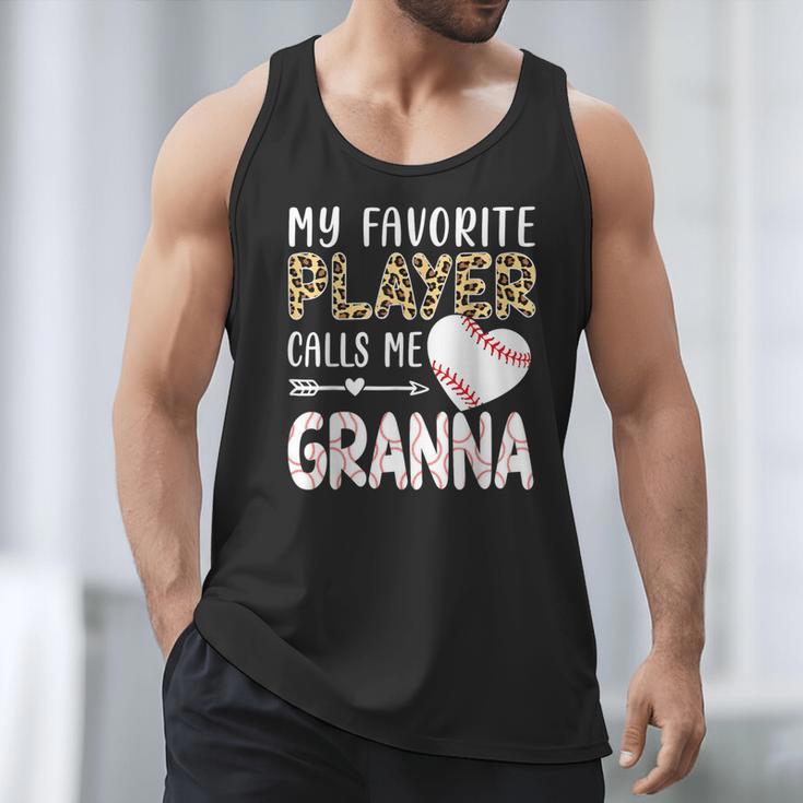 My Favorite Player Calls Me Granna Baseball Leopard Men Tank Top My Favorite Player Calls Me Granna Baseball Leopard Men Tank Top