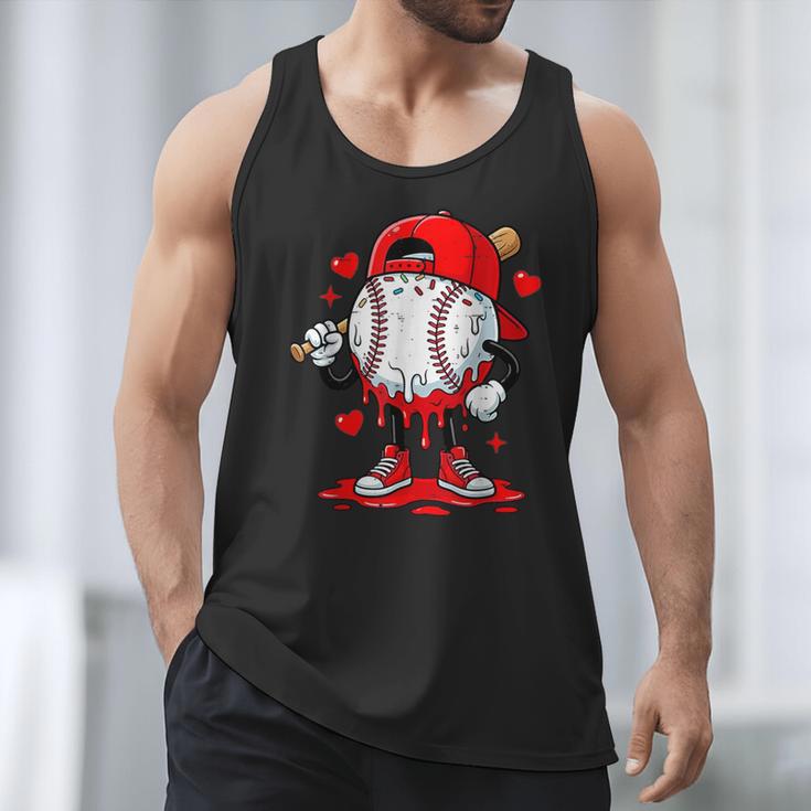 Game Day Baseball Drip Valentine Hearts Sport Lover Men Tank Top Game Day Baseball Drip Valentine Hearts Sport Lover Men Tank Top