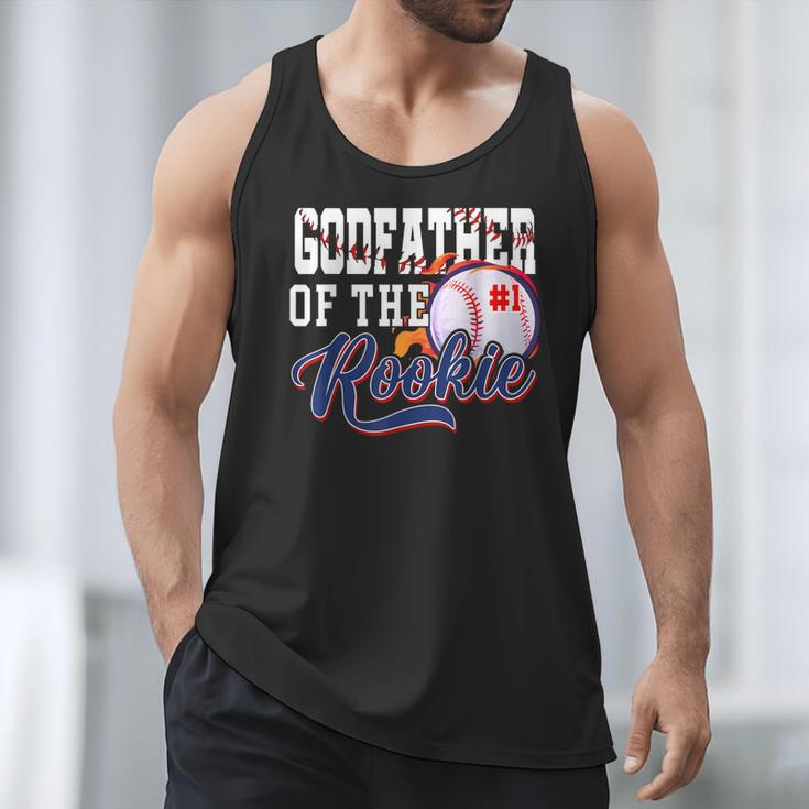 Godfather Rookie Of Year 1st Birthday Baseball Theme Men Tank Top