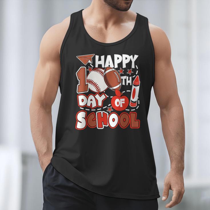 Happy 100 Days Of School Baseball Football PE Teacher Men Tank Top