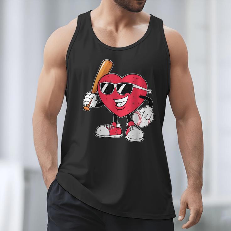 Heart Play Baseball Valentine's Day Teens Boys Girls Kids Men Tank Top Heart Play Baseball Valentine's Day Teens Boys Girls Kids Men Tank Top