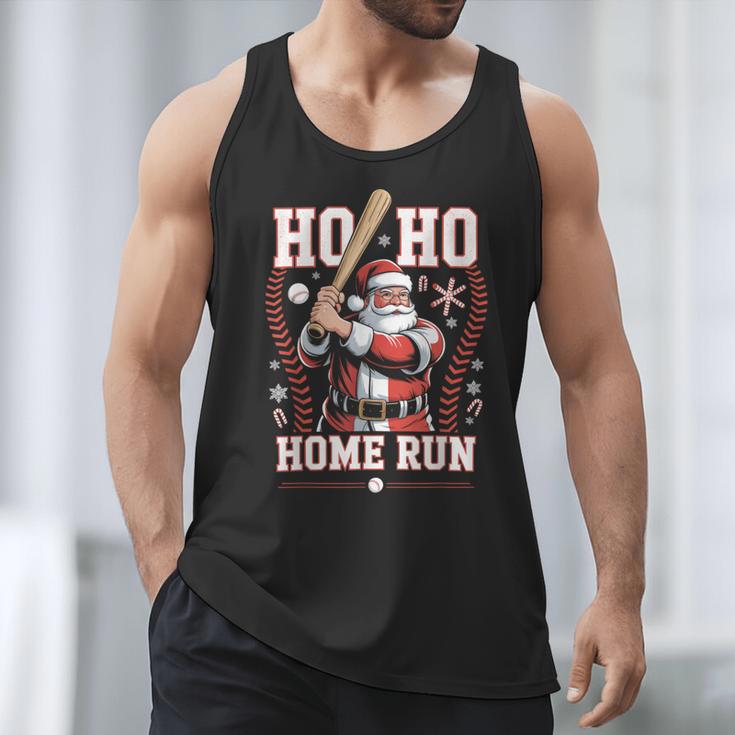 Ho Ho Home Run Baseball Christmas Holiday Sports Santa Men Tank Top Ho Ho Home Run Baseball Christmas Holiday Sports Santa Men Tank Top