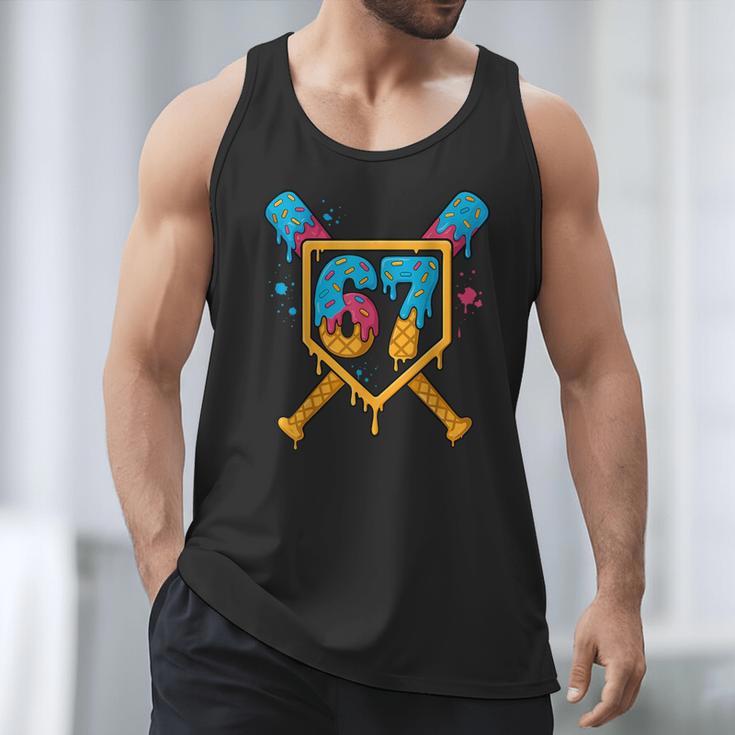 HUGvyn 67 Baseball Ice Cream Drip Six Seven Genz Alpha Slang Men Tank Top HUGvyn 67 Baseball Ice Cream Drip Six Seven Genz Alpha Slang Men Tank Top