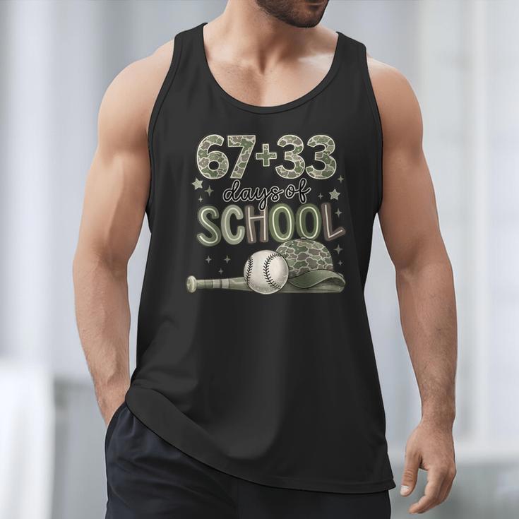 HUGvyn 6733 Days Of School Baseball 100 Days Camo Cap Boys Men Tank Top HUGvyn 6733 Days Of School Baseball 100 Days Camo Cap Boys Men Tank Top