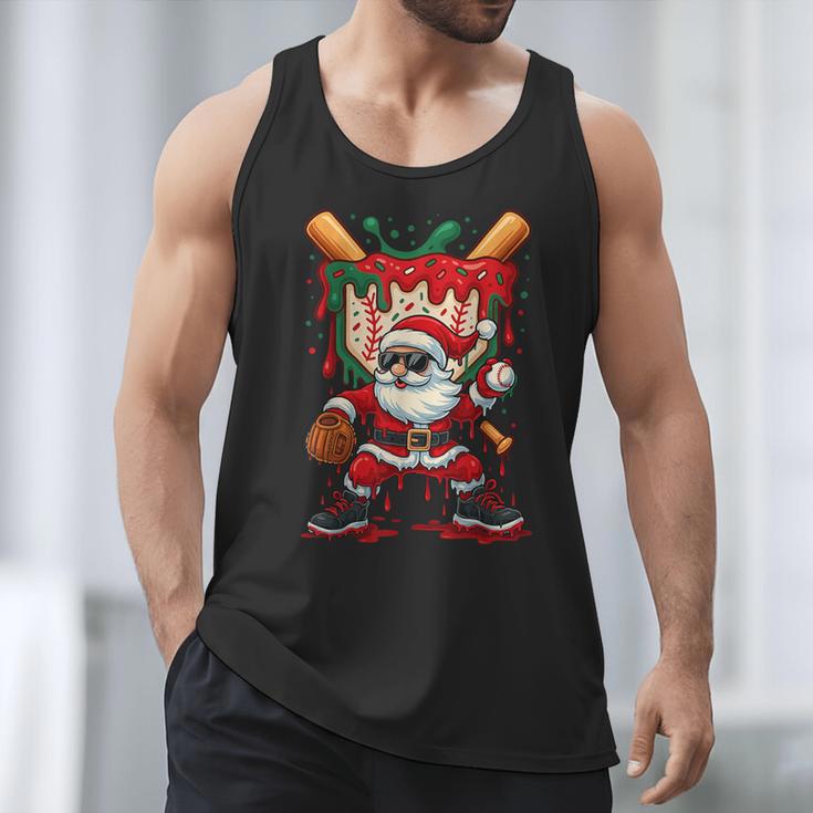 HUGvyn Santa Playing Baseball Ice Cream Drip Christmas Boys Men Tank Top HUGvyn Santa Playing Baseball Ice Cream Drip Christmas Boys Men Tank Top