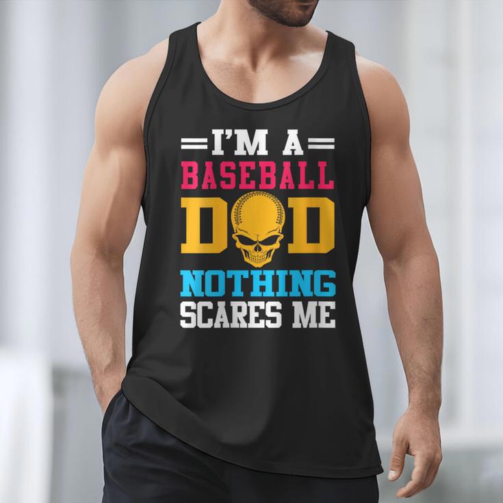 I'm A Baseball Dad Nothing Scares Me Softball Player Men Tank Top