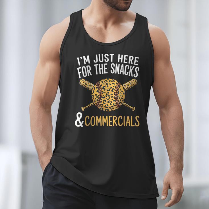 I'm Just Here For The Snacks And Commercials Baseball Men Tank Top I'm Just Here For The Snacks And Commercials Baseball Men Tank Top