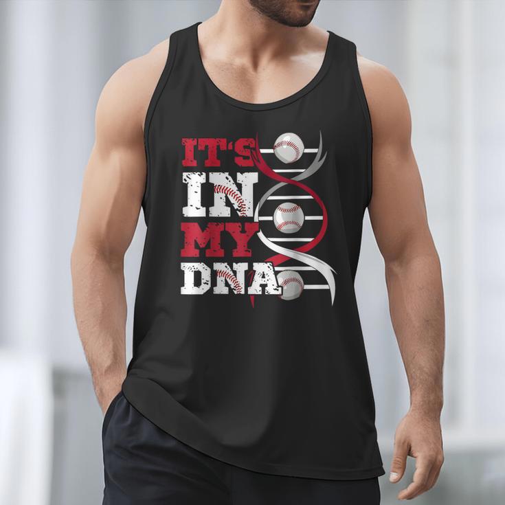 ITS In My DNA Baseball Sport Player Saying Baseball Fan Men Tank Top ITS In My DNA Baseball Sport Player Saying Baseball Fan Men Tank Top