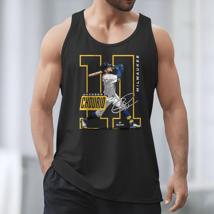 Jackson Chourio Milwaukee MLB Baseball Player MLBJCH202M Men Tank Top